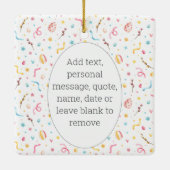 名前フォト文字 | フォトキープサケ私の最初の復活祭 セラミックオーナメント (裏面)