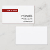 名前フォーカス（白） 名刺 (正面/裏面)