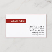 名前フォーカス(白) 名刺 (正面)