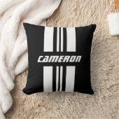 名前フルカスタムカラーレースストライプ1 クッション (ブランケット)