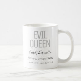 名前ブラックグレーイブクィーン コーヒーマグカップ