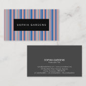 名前プレートストライプ- 310515 (11) 名刺 (正面/裏面)