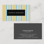 名前プレートストライプ- 310515 (3) 名刺 (正面/裏面)