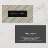 名前プレートストライプ- 310515 (7) 名刺 (正面/裏面)