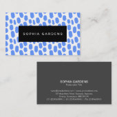 名前プレート絵を描 – ストローク – ベビーブルー 名刺 (正面/裏面)