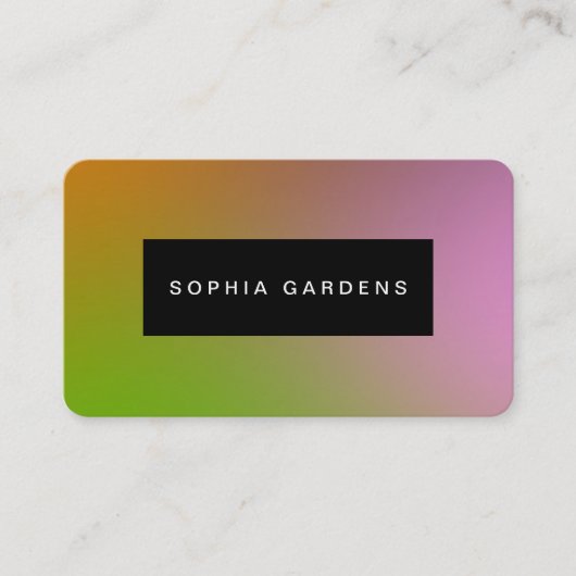 名前プレート – ソフトグラデーション名刺 名刺 (正面)
