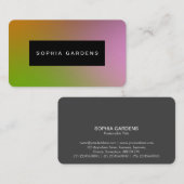 名前プレート – ソフトグラデーション名刺 名刺 (正面/裏面)