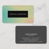 名前プレート – ソフトグラデーション名刺 名刺 (正面/裏面)