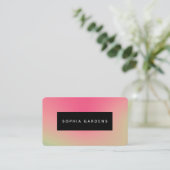 名前プレート – ソフトグラデーション名刺 名刺 (スタンド正面)