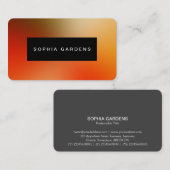 名前プレート – ソフトグラデーション名刺 名刺 (正面/裏面)