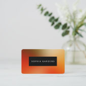 名前プレート – ソフトグラデーション名刺 名刺 (スタンド正面)