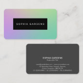 名前プレート – ソフトグラデーション名刺 名刺 (正面/裏面)