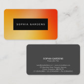 名前プレート – ソフトグラデーション名刺 名刺 (正面/裏面)