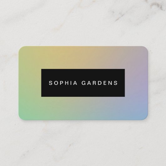 名前プレート – ソフトグラデーション名刺 名刺 (正面)