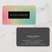 名前プレート – ソフトグラデーション名刺 名刺 (正面/裏面)