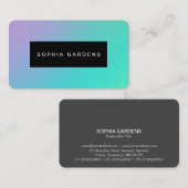名前プレート – ソフトグラデーション名刺 名刺 (正面/裏面)