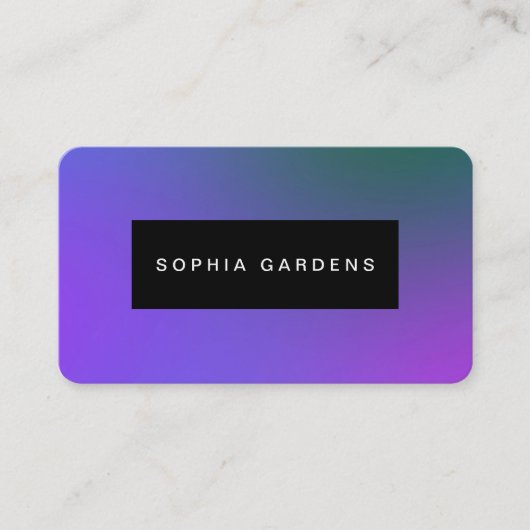 名前プレート – ソフトグラデーション名刺 名刺 (正面)
