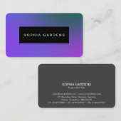 名前プレート – ソフトグラデーション名刺 名刺 (正面/裏面)