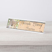 名前プレートcat lynx 3 . animals . デスクネームプレート (正面)