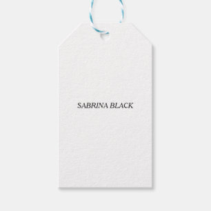 名前プレーンモダンミニマルシンプルリスト ギフトタグ