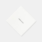 名前プレーンモダンミニマルシンプルリスト スタンダードカクテルナプキン (角)