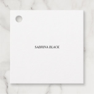 名前プレーンモダンミニマルシンプルリスト フェイバータグ