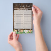 名前ベビーチューンサファリベイビーシャワーゲームカード チラシ (ハンドル)