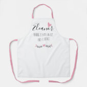 名前ベーキングパーソナライズされたはどちらも姉妹エプロンだ エプロン (正面)