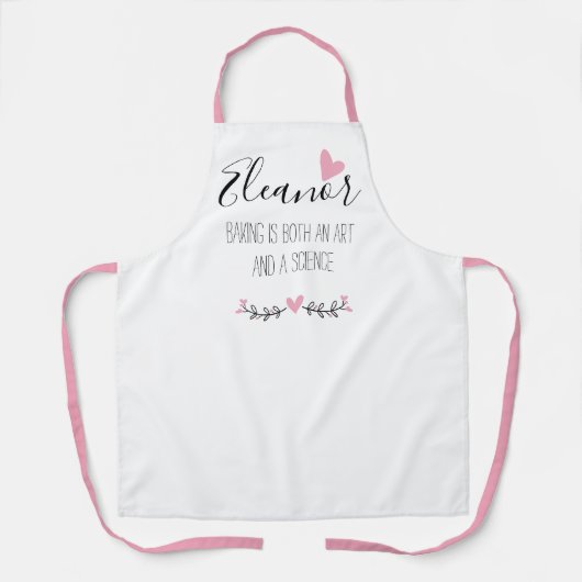 名前ベーキングパーソナライズされたはどちらも姉妹エプロンだ エプロン (正面)