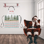 名前ホワイトレッド緑の植物学メリークリスマス エプロン