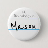 名前ボタン 缶バッジ (正面)