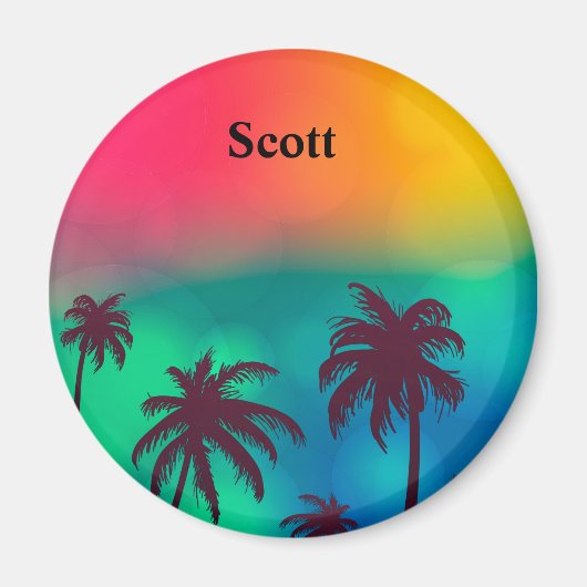 名前マグネットのパーソナライズ マグネット (正面)