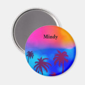 名前マグネットのパーソナライズ マグネット (正面/裏面)