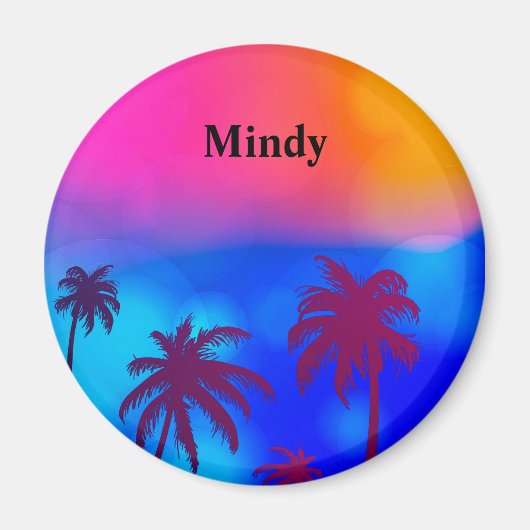 名前マグネットのパーソナライズ マグネット (正面)