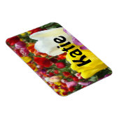 名前マグネットチューリップカスタムフラワーあなたの名前 マグネット (右側)