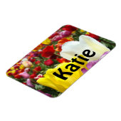 名前マグネットチューリップカスタムフラワーあなたの名前 マグネット (左側)