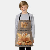 名前マスターBAKERオールオーバープリントエプロンの追加 エプロン (着用した状態)