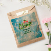 名前マッチングMerry Christmas Blue Favyバッグの追加 フェイバーバッグ (封をした状態)