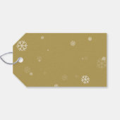 名前ミニマルハートスクリプト付きクリスマスプレゼントラベル ギフトタグ (裏面横)