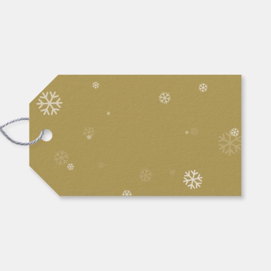 名前ミニマルハートスクリプト付きクリスマスプレゼントラベル ギフトタグ (裏面横)