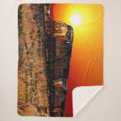 名前メッセージの追加 – Sunset Diesel Molectra Train シェルパブランケット (正面)