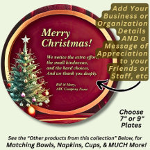 名前メッセージ会社レッド金ゴールド+クリスマスツリー7"