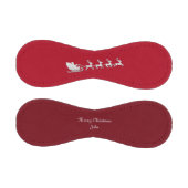 名前メリークリスマスサンタトナカイ赤シルバー 野球ボール (パネル)