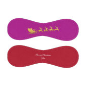 名前メリークリスマスサンタトナディアレッドピンク金ゴールド 野球ボール (パネル)