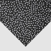 名前モダンかわいい水玉模様白黒 薄葉紙 (詳細)