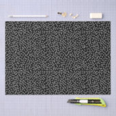 名前モダンかわいい水玉模様白黒 薄葉紙 (クラフト)