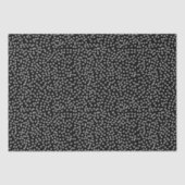 名前モダンかわいい水玉模様白黒 薄葉紙 (正面)