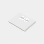 名前モダンとモノグラム |淡い灰色と濃い灰色 ポストイット (アングル)