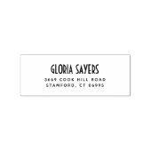 名前モダンと姓のカスタム差出人住所 ラバースタンプ (インプリント)