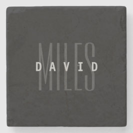 名前モダンと姓の重複 ストーンコースター